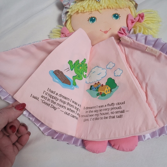 Vintage Amtoy Dolly Tales Plush Doll Nursery Tales Book Doll 1987 - Picture 7 of 12